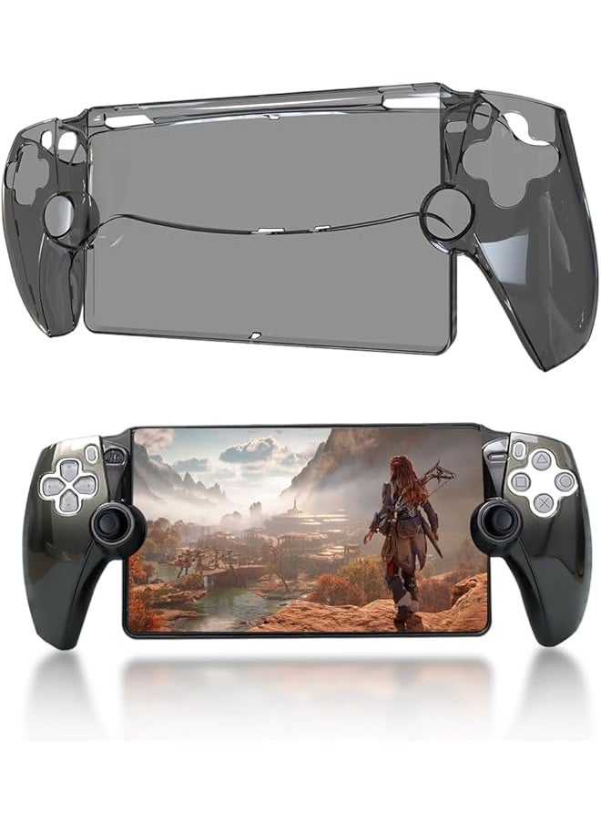 erorex Cover Case For Playstation Portal Silicone Case For Ps5 Portal Remote Player Handheld Protective Cover Ergonomic Design For Ps Portal Accessories Clear Black  - Image 1