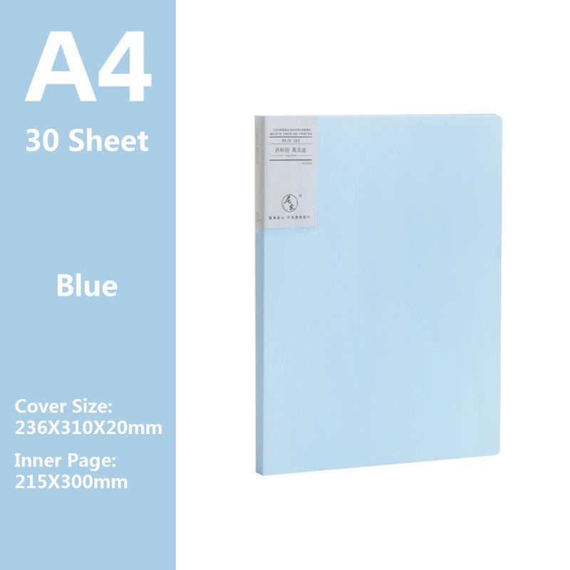 A4 Size Presentation Book Display Book Document Organizer Waterproof with 30-Pocket Sheet Protector for Business Office School - Image 2