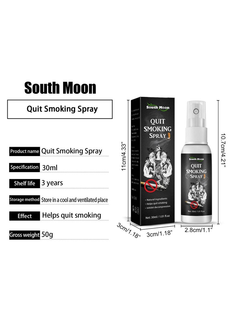 SOUTH MOON South Moon Quit Smoking Spray Ingredient Fresh Breath Control-smoking Cessation Spray for Mouth Eliminate Stop Oral Addiction Stop Smoking Spray Prevent Insomnia Lightweight for Daily Use  - Image 3