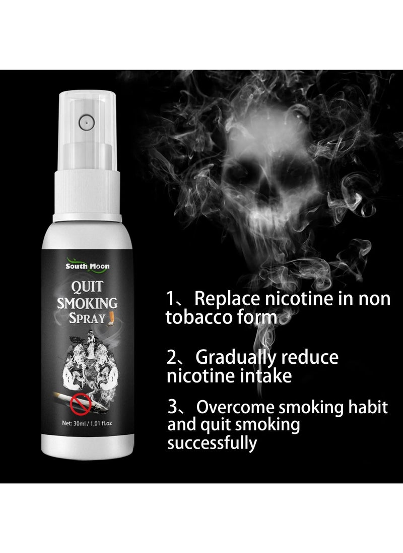 SOUTH MOON South Moon Quit Smoking Spray Ingredient Fresh Breath Control-smoking Cessation Spray for Mouth Eliminate Stop Oral Addiction Stop Smoking Spray Prevent Insomnia Lightweight for Daily Use  - Image 4
