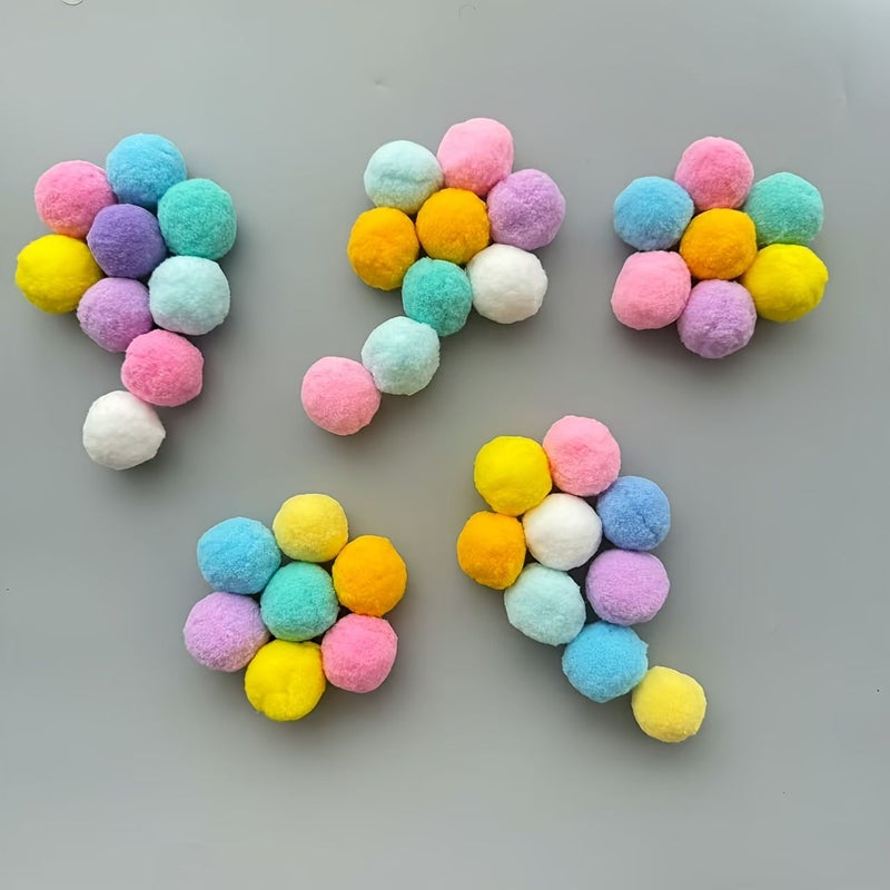 23Pcs Oversized Handmade Rainbow Pom Poms For Creative Decorations Wreaths Christmas Halloween Easter - Image 5
