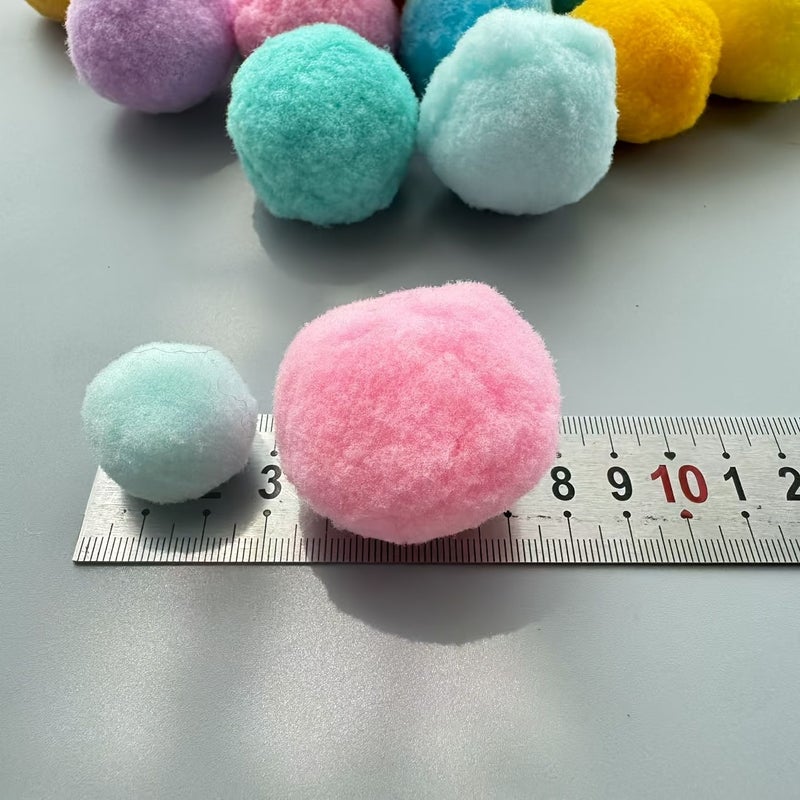 23Pcs Oversized Handmade Rainbow Pom Poms For Creative Decorations Wreaths Christmas Halloween Easter - Image 3