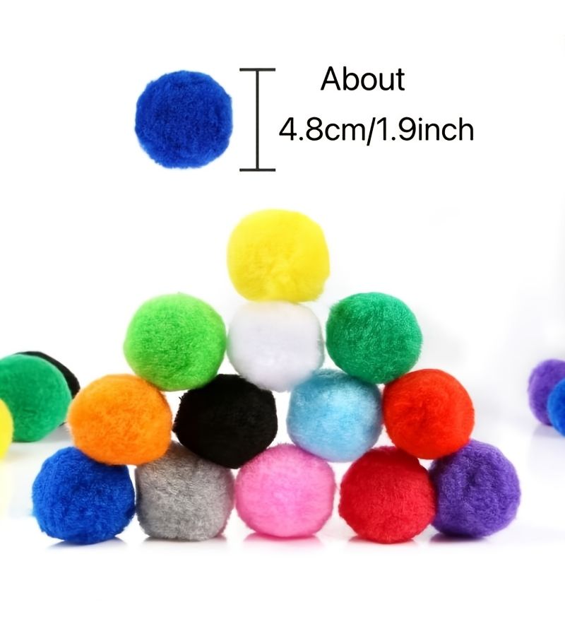 23Pcs Oversized Handmade Rainbow Pom Poms For Creative Decorations Wreaths Christmas Halloween Easter - Image 4