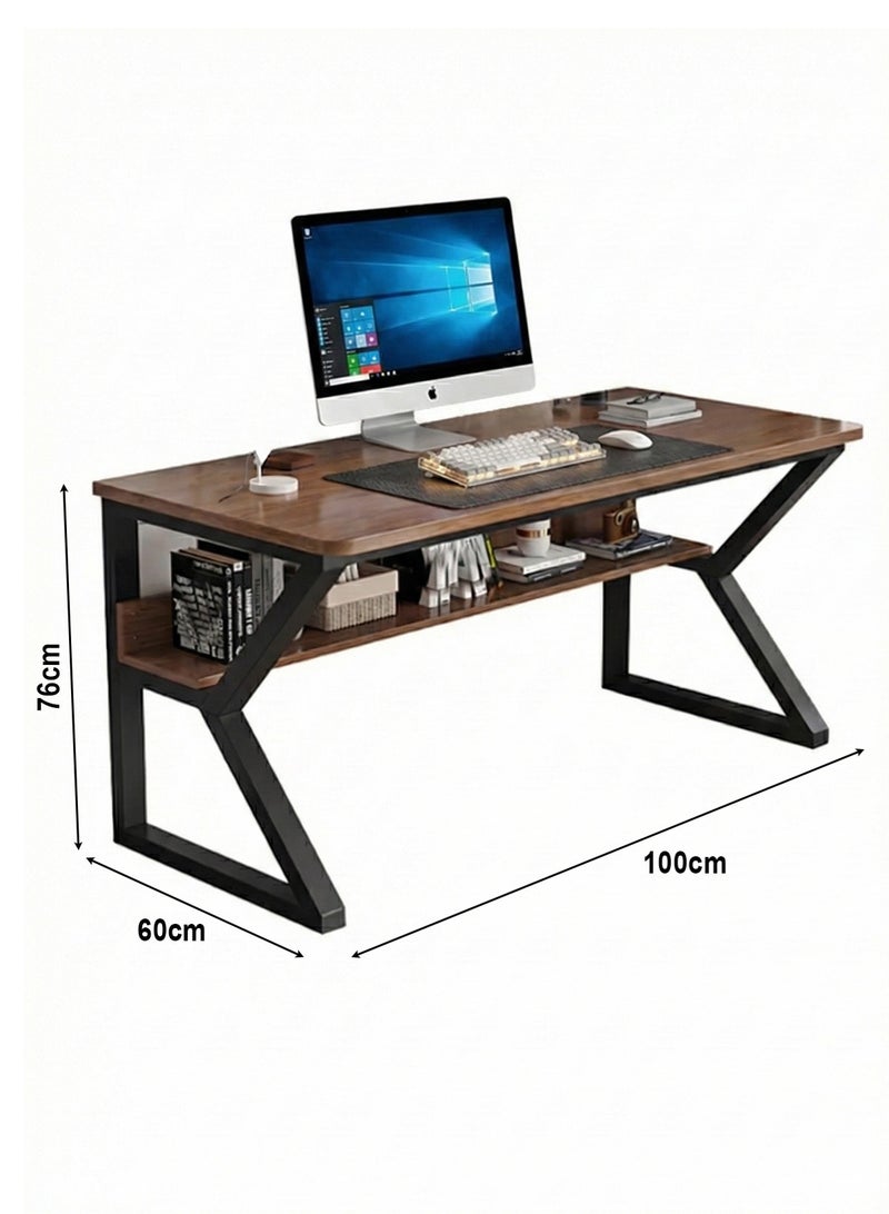 إيه جي دي مكتب العاب كمبيوتر على شكل حرف K ، طاولة كمبيوتر 100 سم، طاولة مكتب كمبيوتر منزلية سطح مكتب كبير، سهل التجميع - Image 5