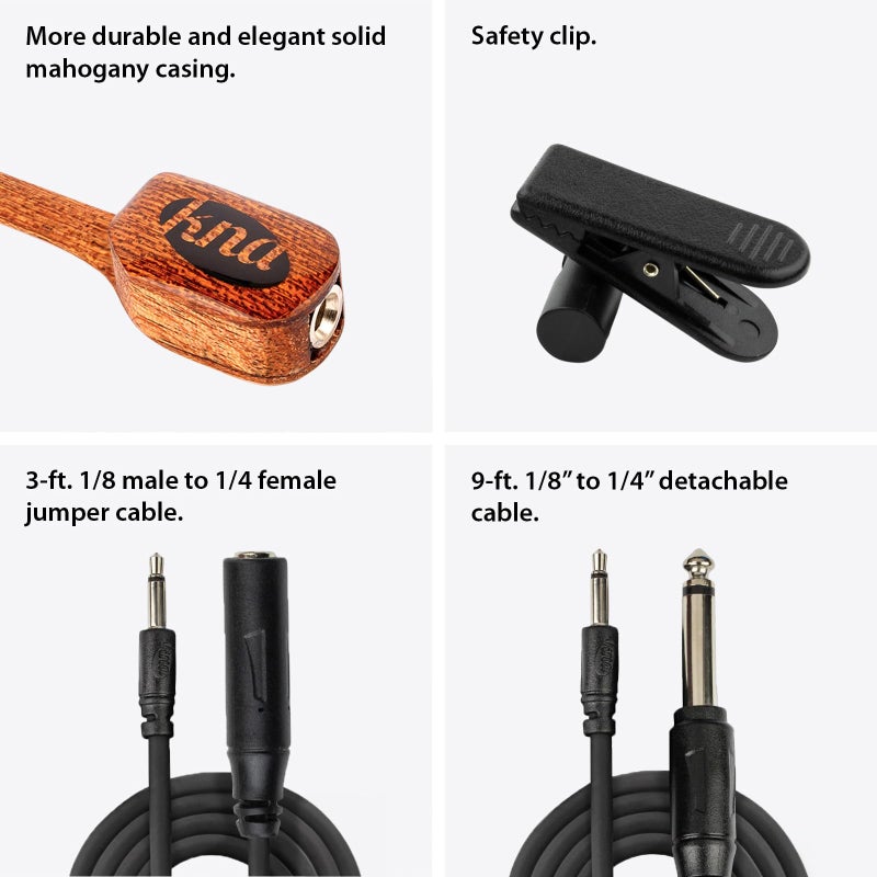 KNA SG-1 Bridge-Mounted Piezo Pickup for Acoustic, Steel-String Guitar â€“ Natural Tone, Country, Folk, Rock, Lightweight, Detachable, Easy No-Mod Installation, Passive No-Battery, Handcrafted in Europe - Image 4