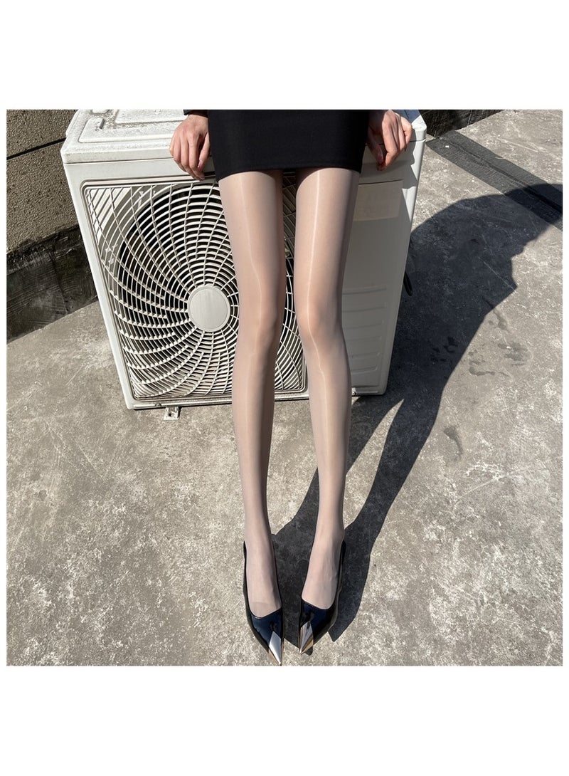 Fashionable Women's Stockings 20D Solid Color Glossy And Smooth Tight Fitting Pantyhose - Image 2