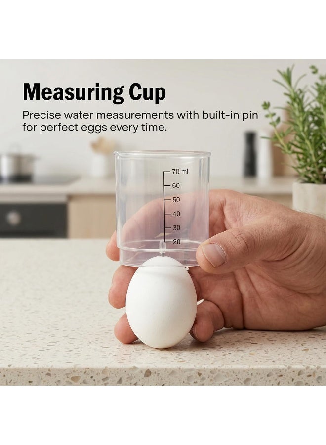 RAF Electric Egg Cooker, 6-Egg Capacity, One-Touch Operation, 400W Steamer with Overheat Protection & Auto Shut-Off, Perfect for Boiled Cooking Eggs, Compact Breakfast Appliance for Home Use - Image 5