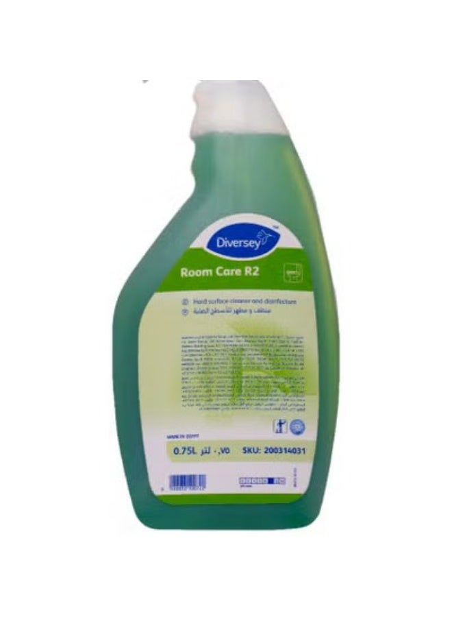 Diversey Room Care R2 Professional Disinfectant Multi-Surface Cleaner, 750ml