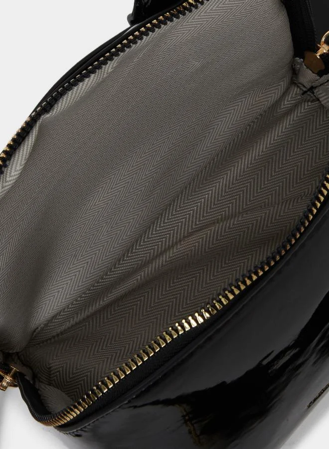 Styli Styli Black Mini Dome Handbag