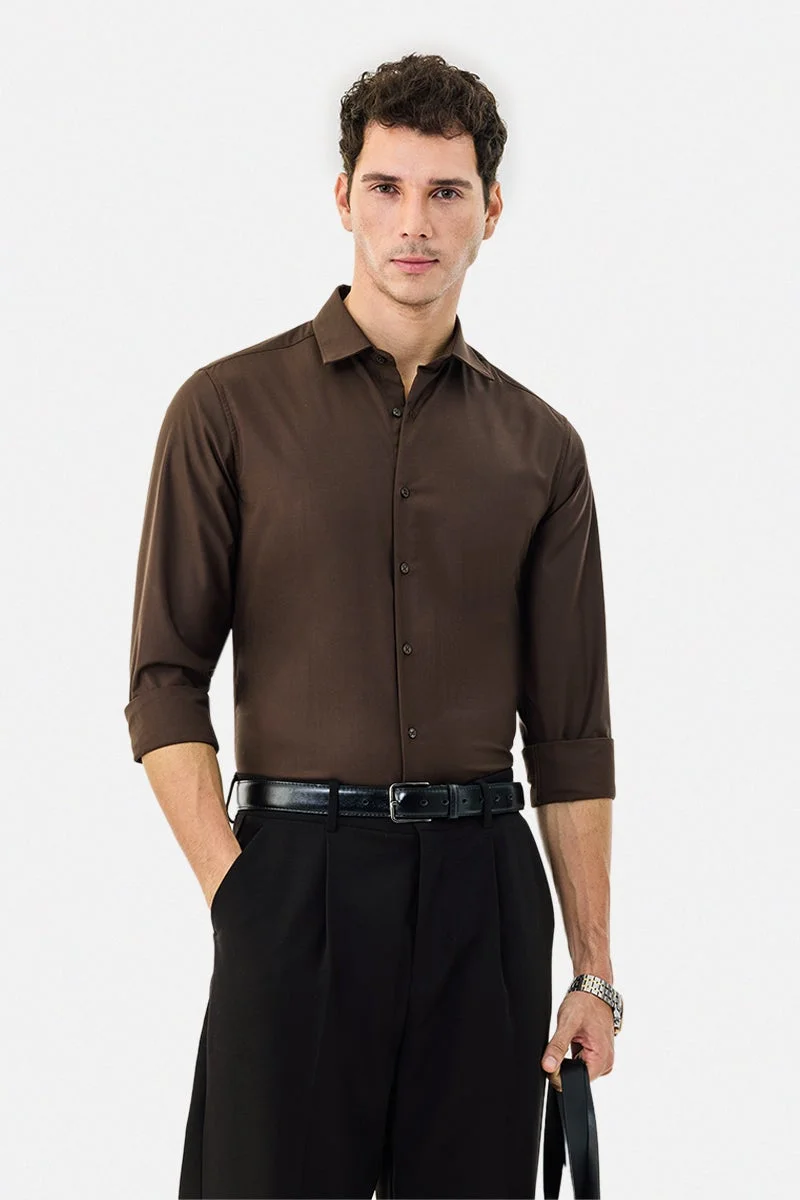 سنيتش قميص فاخر بقصة ضيقة