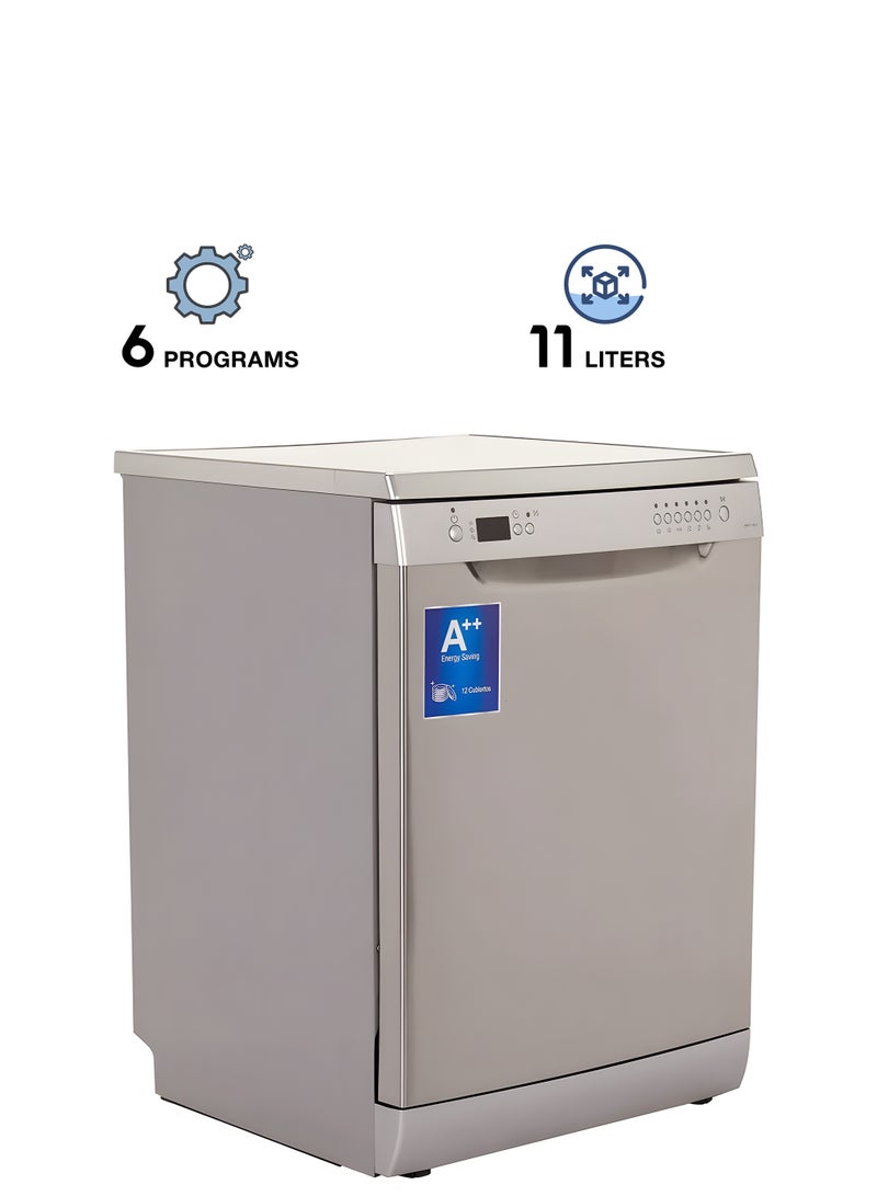 Dishwasher - 2 Stands - 6 Programs - Silver - NDW3112NIS - Image 3