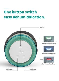 EVEREEN Small Household Appliance Dehumidifier, Mini Dehumidifier, Basement Dryer, Moisture Absorber Convenient and Practical One Click Switch Sleep Mode  - Image 5