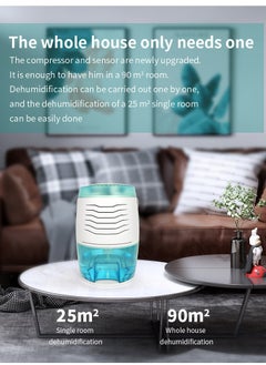EVEREEN Small Household Appliance Dehumidifier, Mini Dehumidifier, Basement Dryer, Moisture Absorber Convenient and Practical One Click Switch Sleep Mode  - Image 4