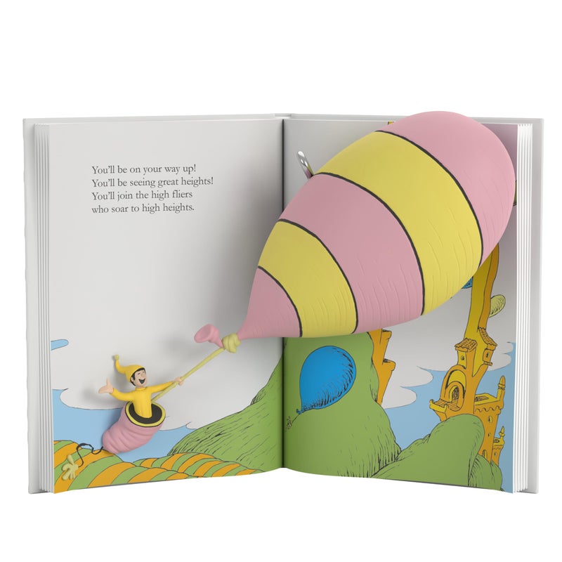 Hallmark Keepsake Christmas Ornament Dr Seusss Oh The Places Youll Go Book Gifts for Dr Seuss Fans - Image 2