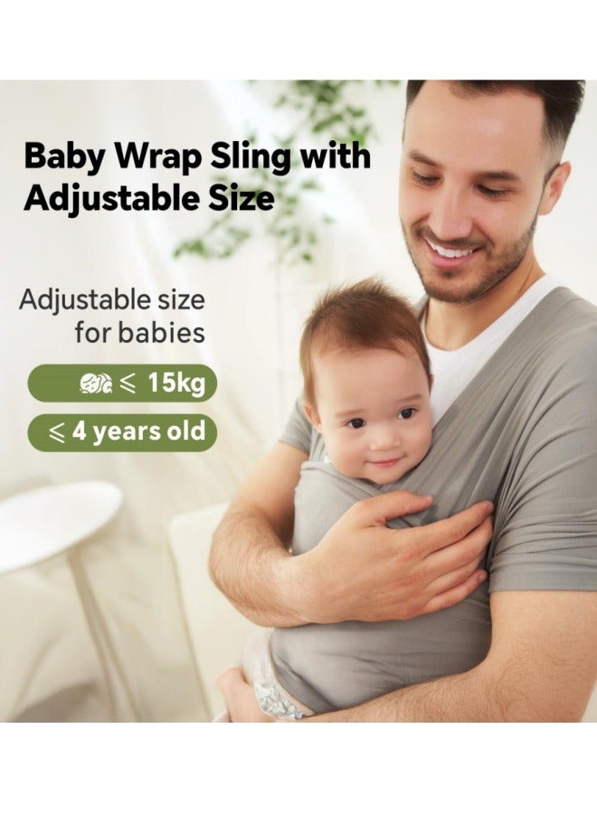 Baby Carriers - One Baby Carrier for Everyone - Breathable and Convenient Baby Carrier for a Wide Range of Uses - Hands-Free Baby Carrier - Newborn Carrier (Light Grey) - Image 2