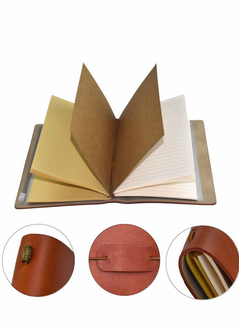 Generic To My Wife Leather Journal from Husband, Refillable Journal Notebooks, Travel Diary Anniversary Wedding Birthday Gift for Wife from Husband  - Image 2