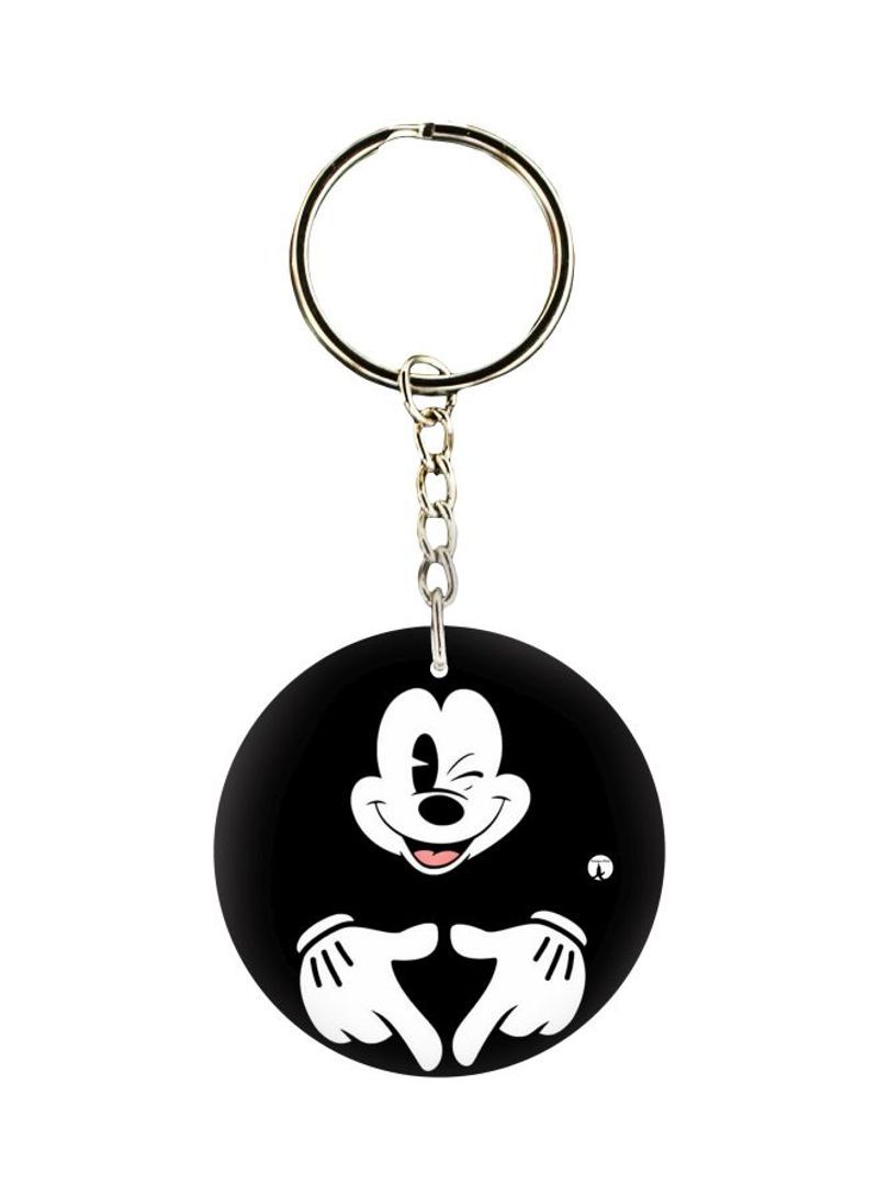 RKN Mickey Mouse Printed Single Sided Keychain