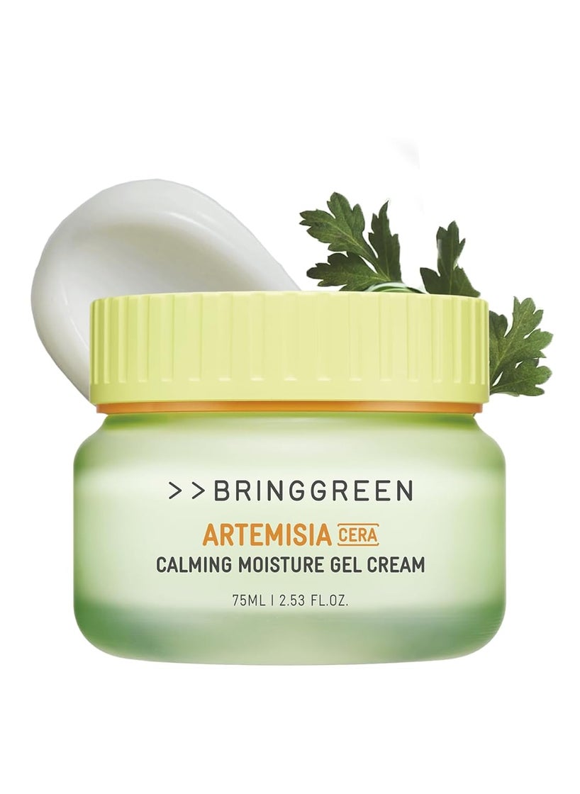 BRING GREEN - BRING GREEN Artemisia Cera Calming Moisture Gel Cream  Vegan Glass Skin Daily Skincare for Intense Moisturization for Dry Oily skin Calming Sensitive Skin Irritated Skin 253 Fl Oz - Image 1