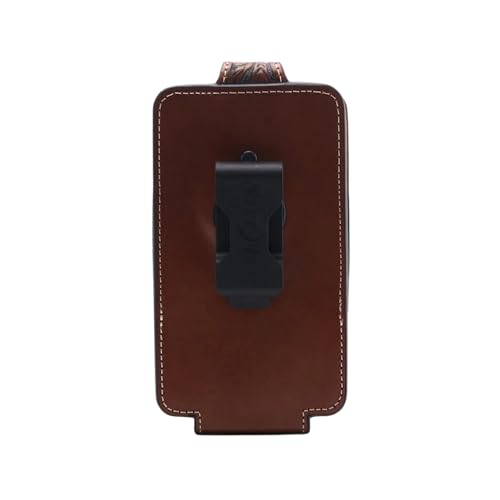 ARIAT Floral Buck Lace Leather Cell Phone Case Fits iPhone 171615Pro Galaxy S25S24S23S22S21 Not MaxUltra Magnetic Flap 360 Belt Clip Brown Small - Image 3