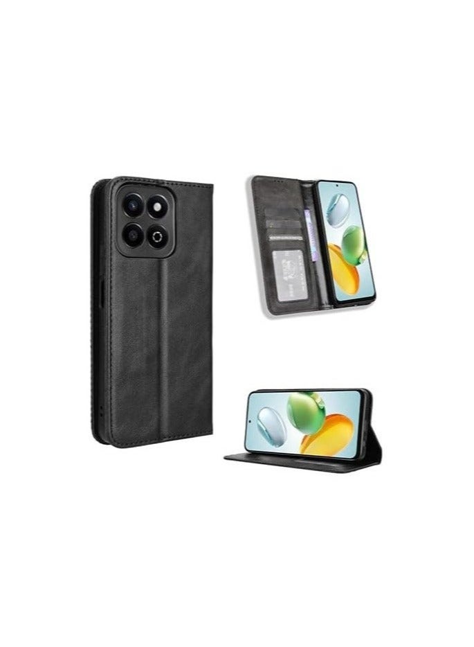 Wallet Case Compatible with Honor X7c 4G Case, Leather Flip Folio Cover Card Slots, Shockproof TPU Interior Magnetic Closure Stand Function - Image 1