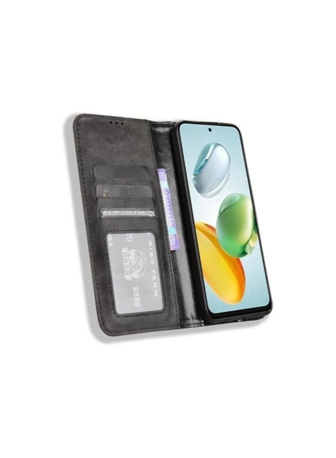 Wallet Case Compatible with Honor X7c 4G Case, Leather Flip Folio Cover Card Slots, Shockproof TPU Interior Magnetic Closure Stand Function - Image 2