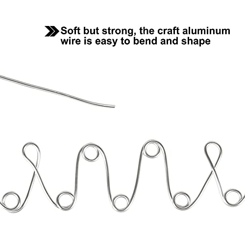 Tenn Well 9 Gauge Aluminum Craft Wire, 50 Feet 3mm Bendable Armature Wire for Sculpting, Jewelry Making, Doll Making, Crafting, Modelling, Bonsai Training - Image 2