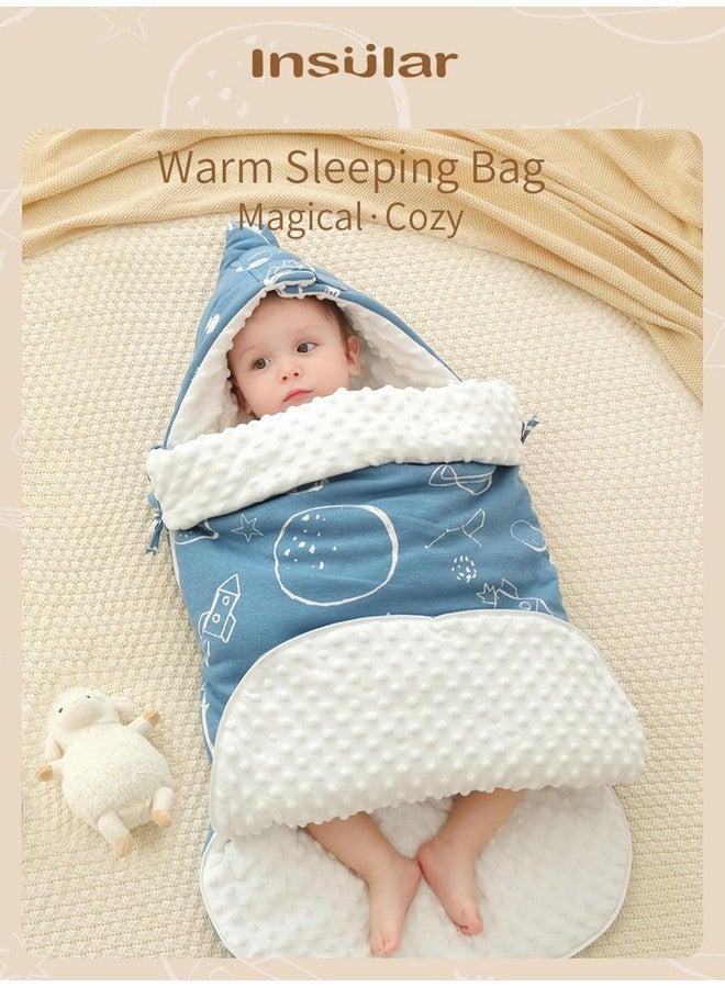 insular Swaddle Blanket for Newborn Boy or Girl, 0-12 Month, Space - Image 2