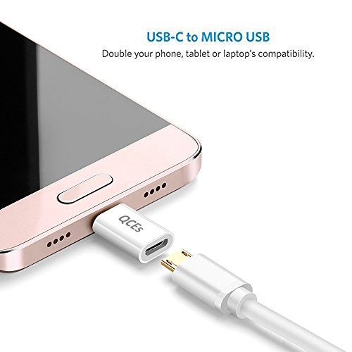 QCEs Micro USB to USB C Adapter 4Pack, Micro USB Female to USB-C Male OTG Adapter Fast Charging Compatible with iPhone 15 Pro Plus, Samsung Galaxy, Type-C Phones, Tablets - Image 2