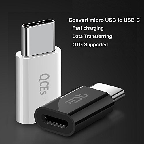 QCEs Micro USB to USB C Adapter 4Pack, Micro USB Female to USB-C Male OTG Adapter Fast Charging Compatible with iPhone 15 Pro Plus, Samsung Galaxy, Type-C Phones, Tablets - Image 4