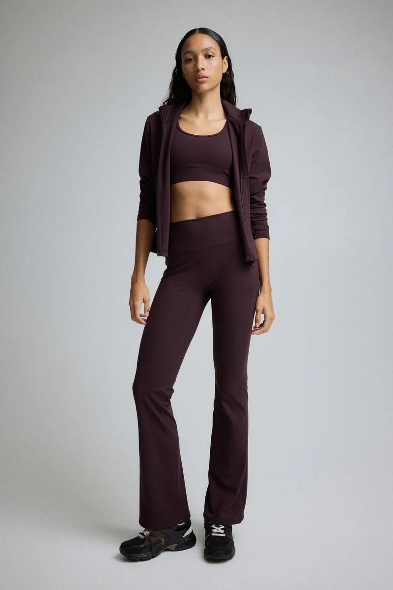 H&M Flared sports leggings in SoftMove™