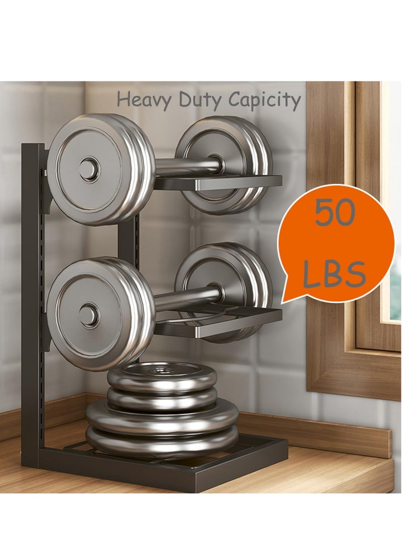 TYCOM - Pots and Pans Organizer for Cabinet,Kitchen Organizer and Storage Rack,Space Saving Stand with Adjustable Dividers,2 Layer With Iron Wire Black. - Image 1