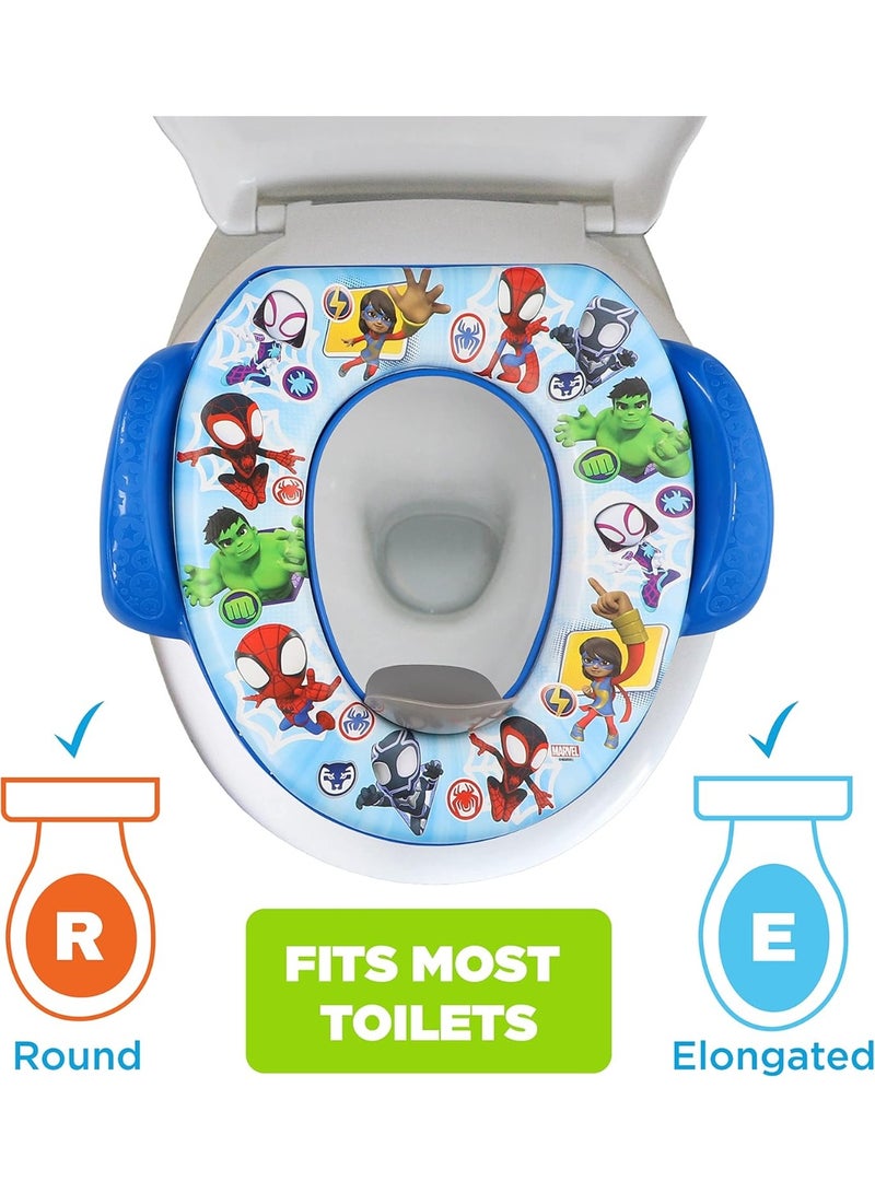 ginsey Spidey and His Amazing Friends "Team Up" Soft Potty Seat and Potty Training Seat - Soft Cushion, Baby Potty Training, Safe, Easy to Clean - Image 5