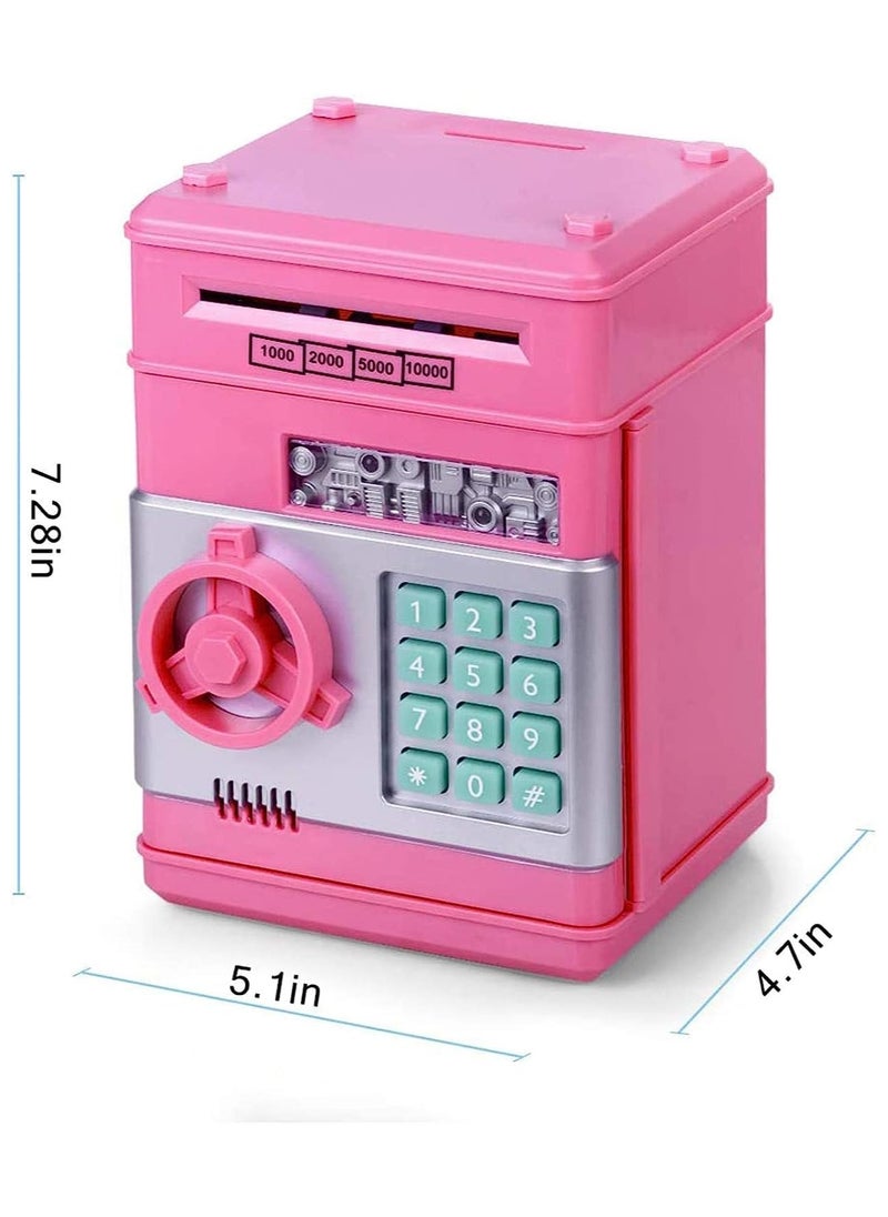 VIO - Electronic Password Money Bank Mini Cartoon Safe Bank Box for Kids Cash & Coin Saving Habit Secure Bank Gifts for Boys Girls Pretend Play Educational Durable Fun Design - Image 1
