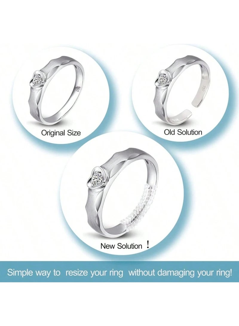 Shein “4-Piece Ring Adjuster Set – Spiral Silicone Clear Ring Guards for Men & Women – Adjustable Fit” - Image 3