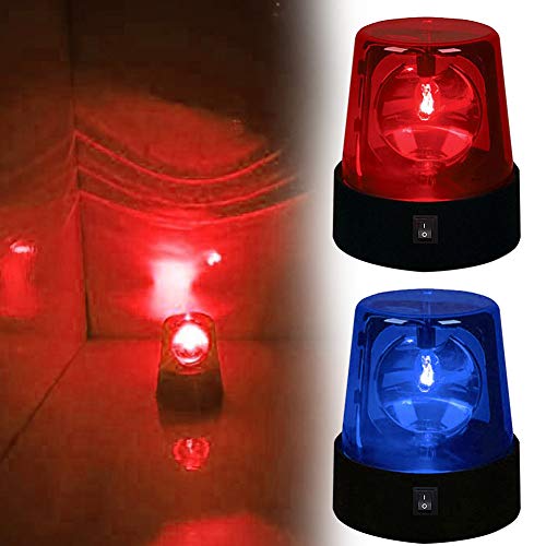Balana 4.5" LED Strobe Light, Rotating Flashing Light, 360 Degree Disco Party Lamp, Perfect for Club, Home Party, Ballroom, Show Bar (Red, 1PC) - Image 2