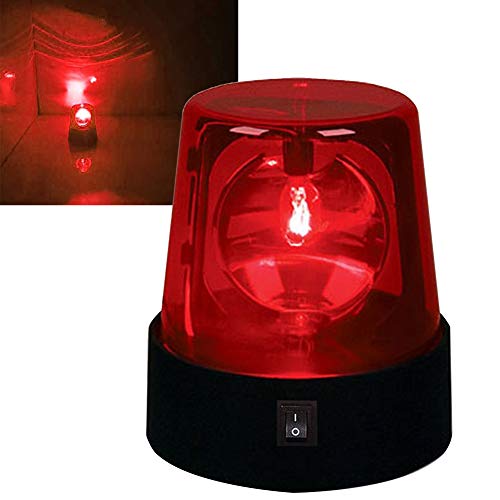 Balana 4.5" LED Strobe Light, Rotating Flashing Light, 360 Degree Disco Party Lamp, Perfect for Club, Home Party, Ballroom, Show Bar (Red, 1PC) - Image 3