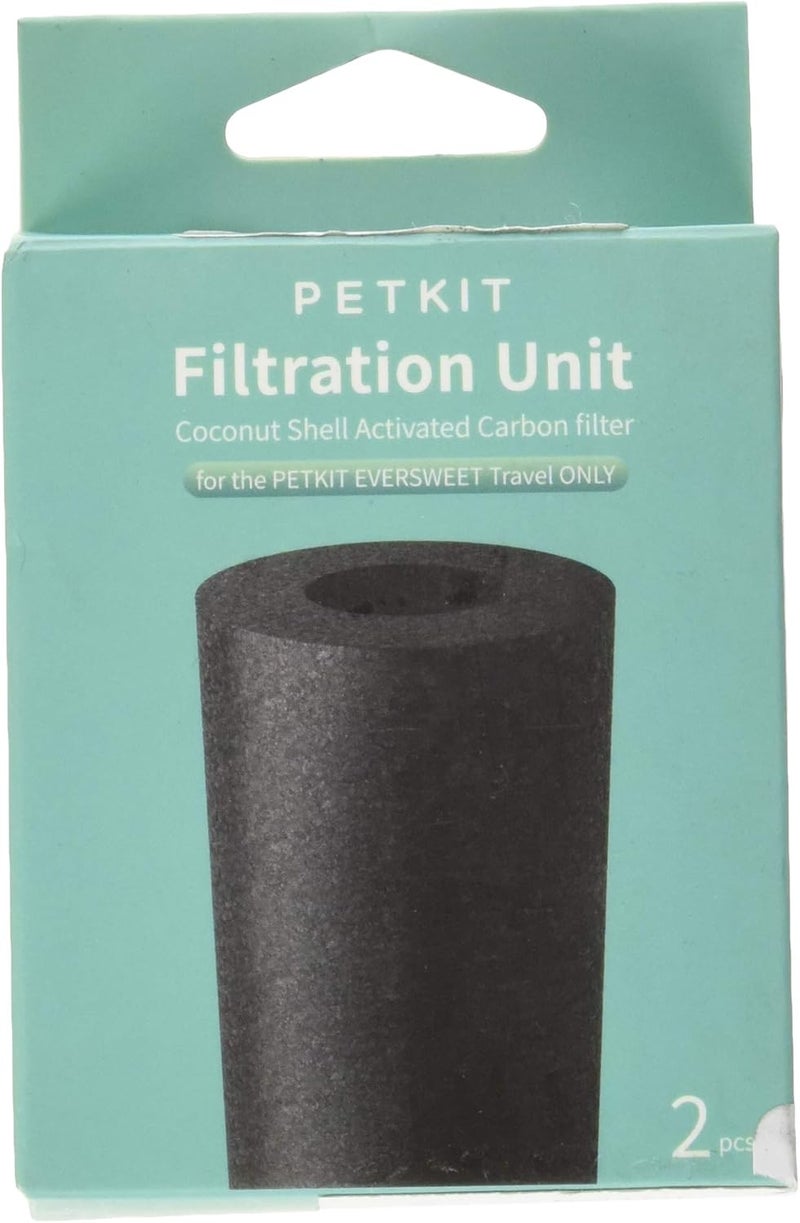 PETKIT Eversweet Travel One Touch Filtered Carbonated Handheld Pet Dog Cat Water Feeder Replacement Filters 3 Pack One SizeBlack - Image 2