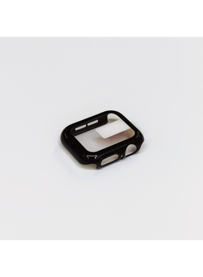 Suitable For Apple Watch Electroplated 360 Case + Tempered Film All-inclusive Protective Case Film Integrated Iwatch Watch Case - Image 1