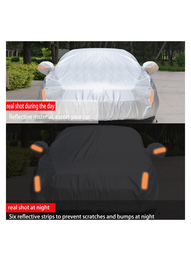 Rightsure Full Car Cover with Reflective Strip Sunscreen Protection Dustproof UV Scratch-Resistant,Car Cover Waterproof All Weather for Automobiles,Full PVC Upgraded XXL,Fit for SUV (XXL)  - Image 4