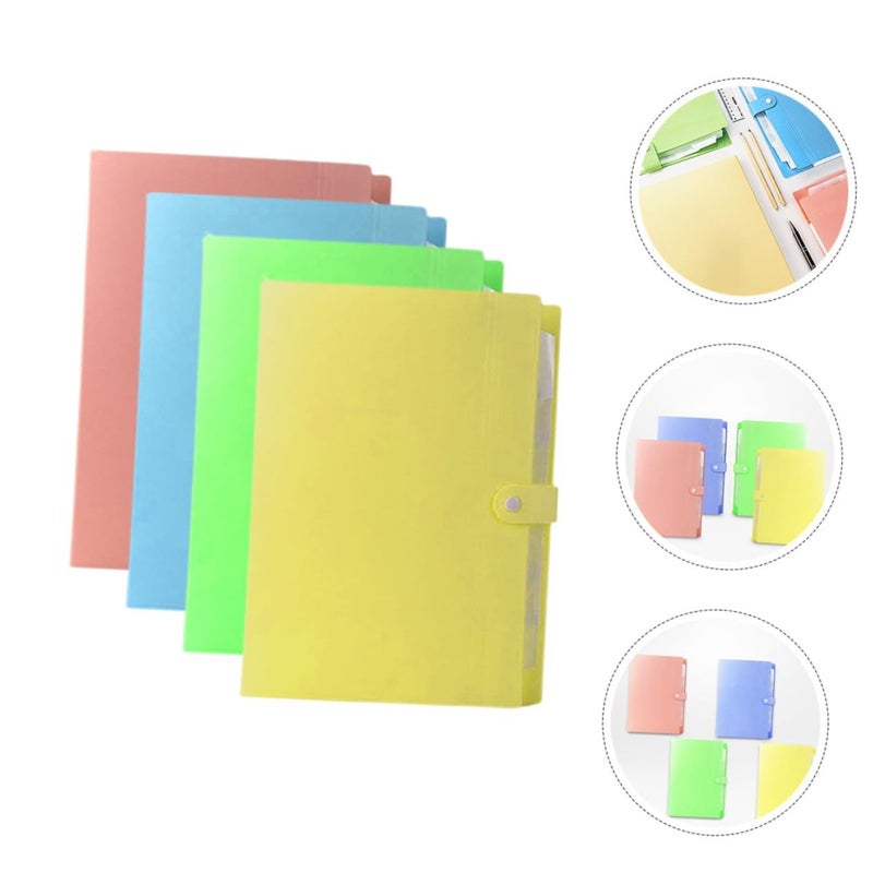 4pcs Multilayer File Organizer and Document Holder with Large Capacity for Folder Storage - Image 4