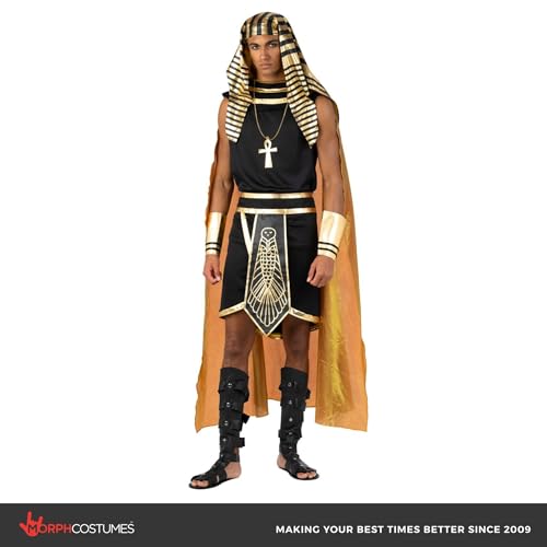 Morph Egyptian Pharaoh Costume - Adult Pharaoh Halloween Costume - Men's Egyptian King Costume - Size L - Image 4
