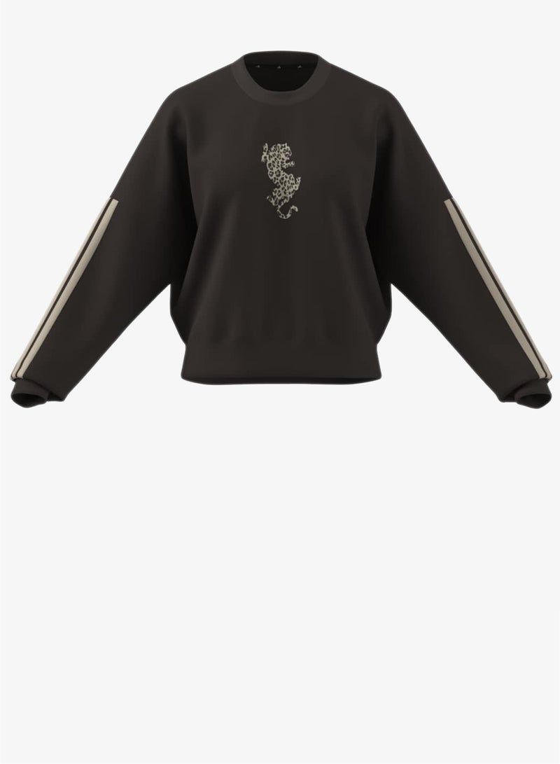 Adidas Animal Print Sweatshirt - Image 1