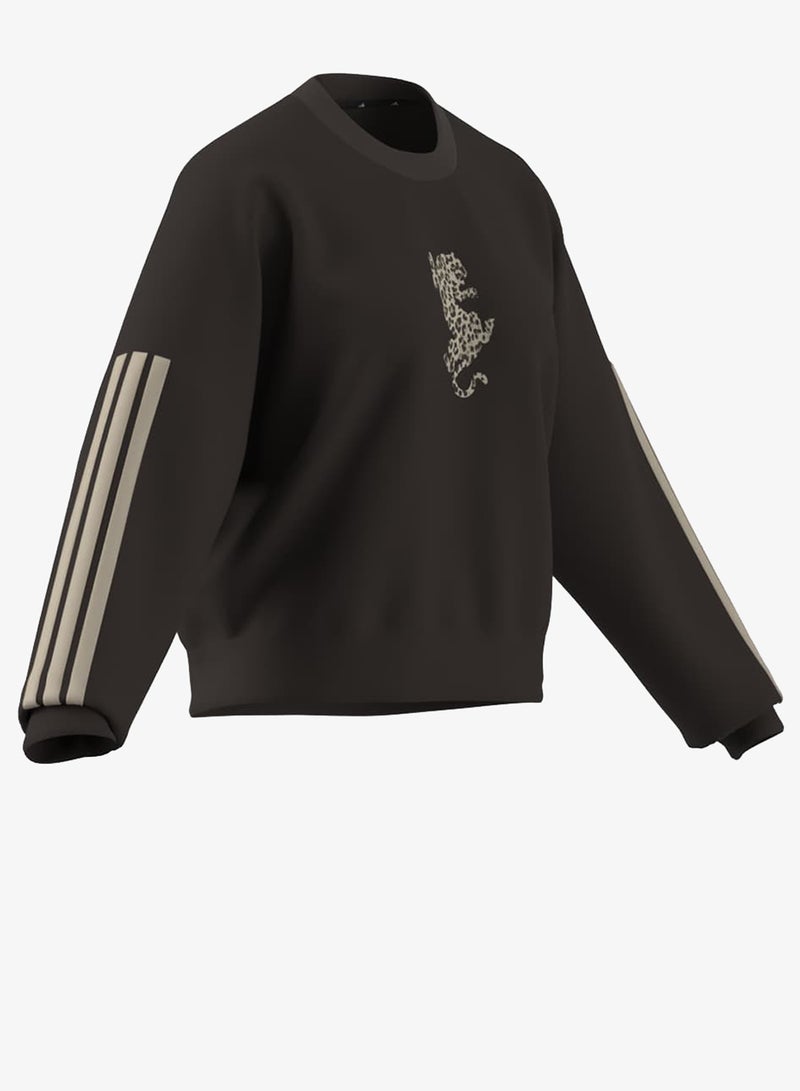 Adidas Animal Print Sweatshirt - Image 2