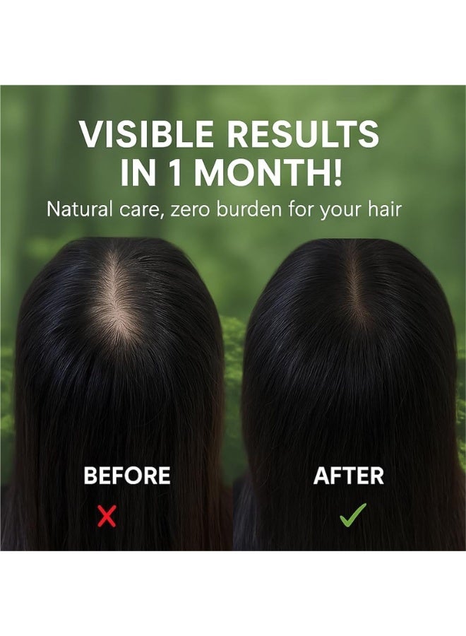 Nature Triangle Shampoo Bar, Nature Seven Green Soap, Usman Grass Bar, Calming & Strengthens Hair for Women and Mens(1pc) - Image 4