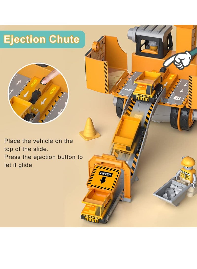 Excefore Take Apart Toy Construction Trucks, Take Apart Truck Toys Play Set Bulldozer Kid Construction Vehicles Gift for 3 4 5 6 Years Old Boy and Girls - Image 4