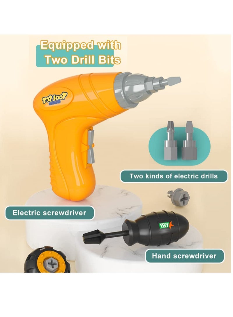 Excefore Take Apart Toy Construction Trucks, Take Apart Truck Toys Play Set Bulldozer Kid Construction Vehicles Gift for 3 4 5 6 Years Old Boy and Girls - Image 2