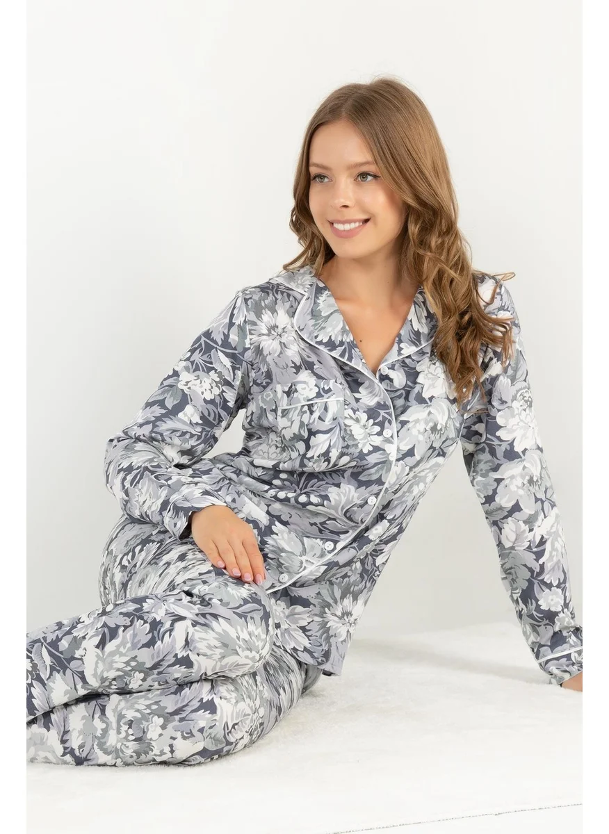 دو رى مى Mist Flower Long Sleeve Women's Pajama Set