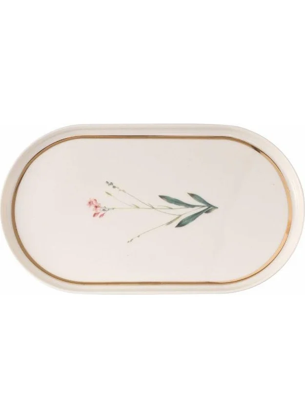 Porland Botanical Pattern4 Boat Plate 28 Cm 04alm007654