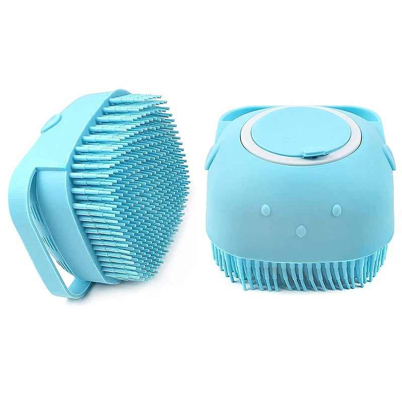 VATSAL Silicone Soft Bath Body Brush with Shampoo Dispenser Scrubber-use in Shower Deep Cleaning Gentle Scrub Massage for Children, Men Women (multicolor) - Image 1