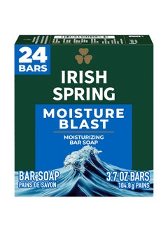 Irish Spring Irish Spring Bar Soap for Men Moisture Blast 37 Oz 24 Pack 